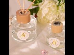 Luxus-Duftöl, schwarze Glasflasche, Duftstäbchen-Diffusor, 100 ml