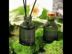 Duftglasflasche Reed Diffuser Private Label 100 ml mit goldenem Metalldeckel