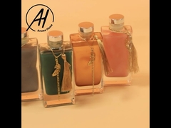 Duftglasflasche Reed Diffuser Private Label 100 ml mit goldenem Metalldeckel