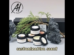 ODM 6 Oz Zinnbehälter Kerze rot grün rund mit Kaffeebohne