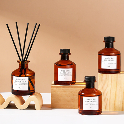Kleines Aroma Reed Diffuser And Oil 50ml Brown-Flaschen-DPMA