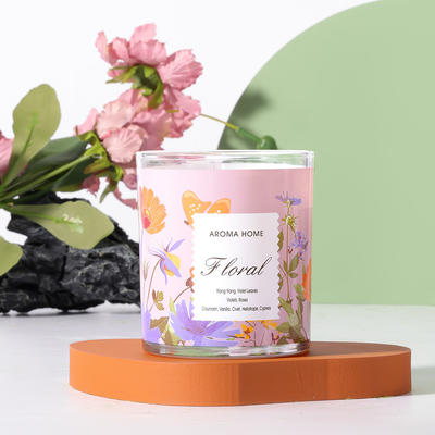 Private Label Aromatherapie-Gläser Luxus-Soja-Duftkerze 220 g 8 x 9 cm