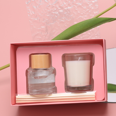 Kerzen-Glas-Geschenk-Glassatz Mini Small Luxury Private Labels kundenspezifischer schwarzer klarer duftender
