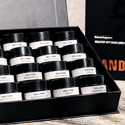 Preis-Einkaufsweihnachtssojabohnenöl-Wachs-Duft-Geruch-Probe 16pcs/Set Mini Scented Candle AROMA-AUSGANGS-Chinas beste