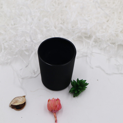Leere Schwarzglas Tealight-Kerzen-Halter-Votive Schalen 6.2x7.3 für Kirche