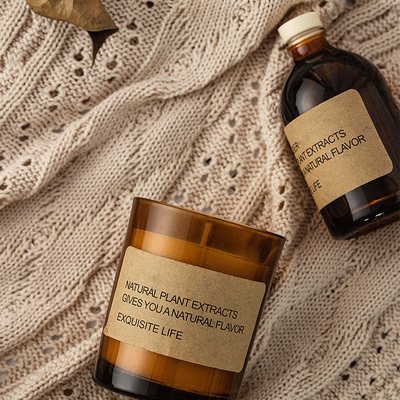 Eigenmarken-Glas roch Kerzen und Reed Diffuser Home Fragrance Gift-Satz