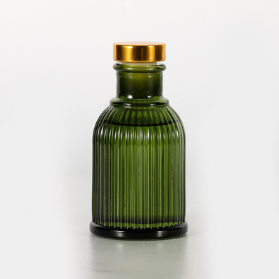 Gartenduft Glasflasche Reed Diffuser Private Label 100 ml mit goldfarbenem Metalldeckel