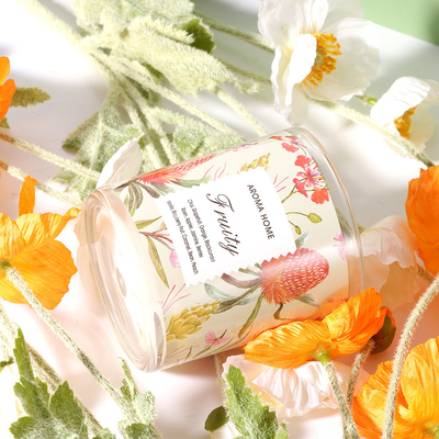 Private Label Aromatherapie-Gläser Luxus-Soja-Duftkerze 220 g 8 x 9 cm
