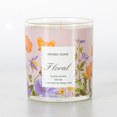 Private Label Aromatherapie-Gläser Luxus-Soja-Duftkerze 220 g 8 x 9 cm