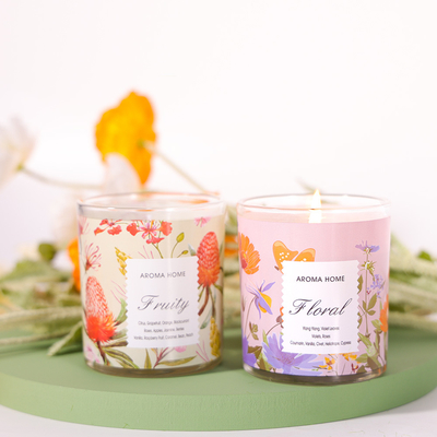 Private Label Aromatherapie-Gläser Luxus-Soja-Duftkerze 220 g 8 x 9 cm