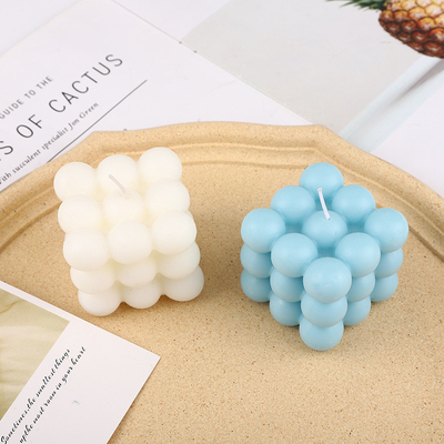 AROMA HOME Cube Ball Shape Macarons Farbe geschnitzte Duftkerzen für die Hochzeit