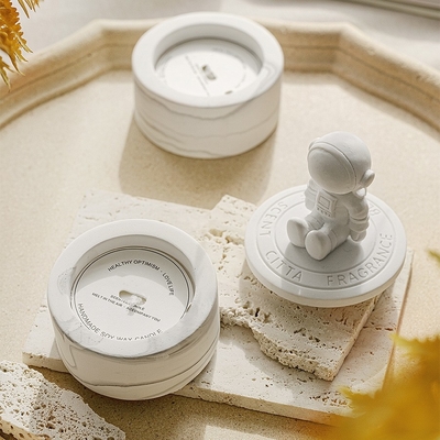 Plaster Space Astronaut Velas Heilkristall-Aromatherapie-Duftkerze Private Label