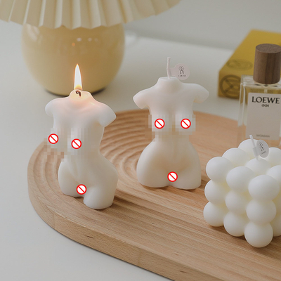 AROMA-AUSGANGShandgemachte Eigenmarke kundengebundenes Frauen-Körper-Curvy weiblicher Torso-nacktes Modell-Shaped Carved Scent-Sojabohnenöl-Wachs Cand