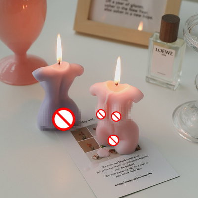 AROMA-AUSGANGShandgemachte Eigenmarke kundengebundenes Frauen-Körper-Curvy weiblicher Torso-nacktes Modell-Shaped Carved Scent-Sojabohnenöl-Wachs Cand