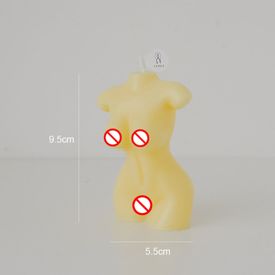 AROMA-AUSGANGShandgemachte Eigenmarke kundengebundenes Frauen-Körper-Curvy weiblicher Torso-nacktes Modell-Shaped Carved Scent-Sojabohnenöl-Wachs Cand