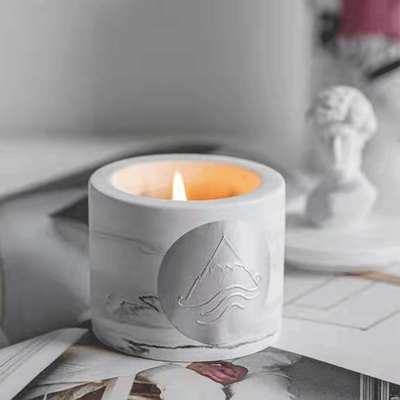 AROMA keramisches Kerzen-Glas kundenspezifische dekorative Kerzen-Duft-griechische Skulptur-David Statue Vessels Candles Scenteds mit L