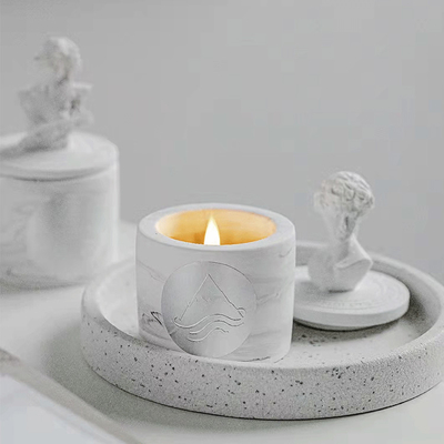AROMA keramisches Kerzen-Glas kundenspezifische dekorative Kerzen-Duft-griechische Skulptur-David Statue Vessels Candles Scenteds mit L