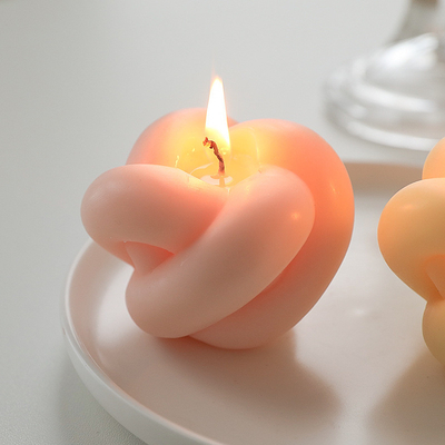 AROMA-AUSGANGShandgemachtes Inneneinrichtungs-nettes kleines Torsions-magisches Ball-Knoten-Form-Geruch-Sojabohnenöl-Wachs geschnitzte Kerze
