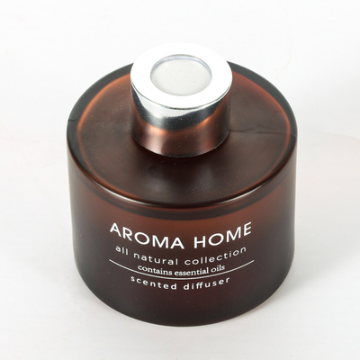 Satz AROMA-AUSGANGS-Heiß-Verkauf Öl-Duft-Glasgefäß-Luxus-Browns Reed Diffuser Scented Candles Gift