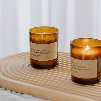 AROMA-AUSGANGSfabrik-direktes Brown-Glassojabohnenöl-Wachs-Aromatherapie-rauchloses Duft Wellness-Verzierungs-Geschenk-duftende Kerze