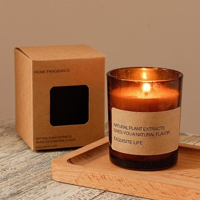 AROMA-AUSGANGSfabrik-direktes Brown-Glassojabohnenöl-Wachs-Aromatherapie-rauchloses Duft Wellness-Verzierungs-Geschenk-duftende Kerze