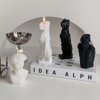 Venus Statue Roman Column Scented-Kerzen-Halter fertigte europäische Art besonders an