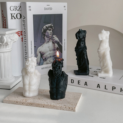 Venus Statue Roman Column Scented-Kerzen-Halter fertigte europäische Art besonders an