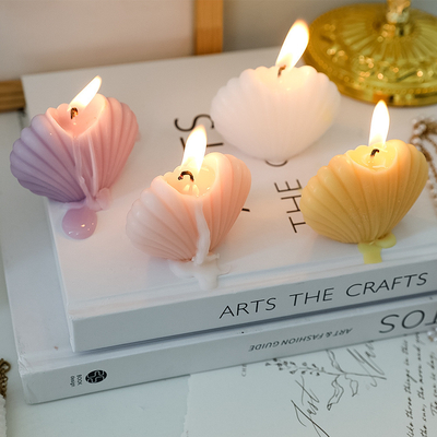 AROMA-AUSGANGSins-Soem-Würfel-Verzierungen Shell Aromatherapy Soy Wax Creative rochen Kerzen für Geburtstags-Geschenk-Inneneinrichtung