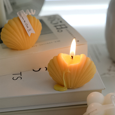 AROMA-AUSGANGSins-Soem-Würfel-Verzierungen Shell Aromatherapy Soy Wax Creative rochen Kerzen für Geburtstags-Geschenk-Inneneinrichtung