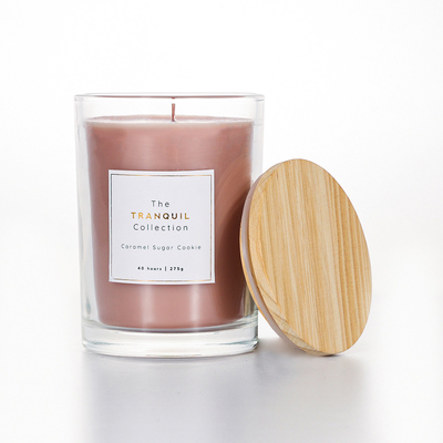 Handgemachte weiße Scheunen-Vanille-Sage Outdoor Glass Scented Soy-Wachs-Kerze für Haus
