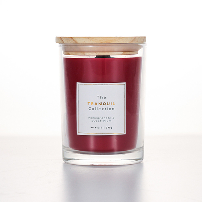 Handgemachte weiße Scheunen-Vanille-Sage Outdoor Glass Scented Soy-Wachs-Kerze für Haus