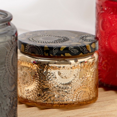 Aromatherapie-Geruch-Geschenk stellte Sojabohnenöl prägeartige Muster-geistige Kerzen-Eigenmarke ein