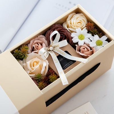 Unsterbliches Aromatherapie-Kerzen-Geschenkbox-Valentinstag-Muttertag-Geschenk-Geburtstags-Geschenk Rose Dried Flower Bouq der Blumen-2023