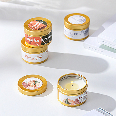 AROMA-HAUS fertigte Mini Black besonders an und goldenes Farbgeschenk stellte der 5 Geruch-Hauptduft-duftende Sojabohnenöl-Wachs-Kerze ein