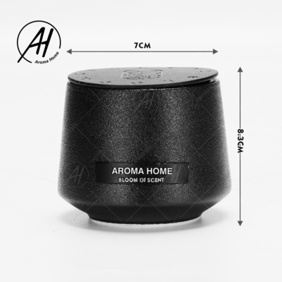 Schwarzer Matte Glass Jar Soy Wax roch Aroma-Haus durchleuchtet kundenspezifische Eigenmarke