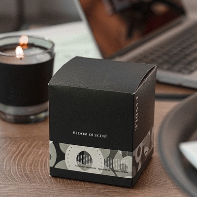 AROMA-AUSGANGSroch schwarzer Kaffee-Glasgefäß-Sojabohnenöl-Luxuswachs Kerzen