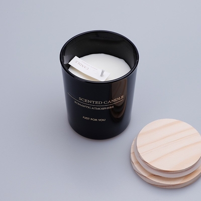 Großhandelsduftende Sojabohnenöl-Wachs-Luxuskerzen mit hölzerner Deckel-Geschenkbox