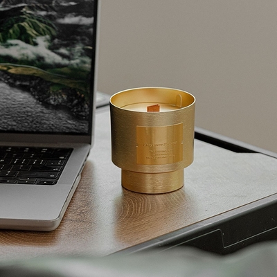 Schalen-Wildnis-Licht-Aromatherapie Sojabohnenöl-Wachs-Tin Can Candle Black Frosteds keramische