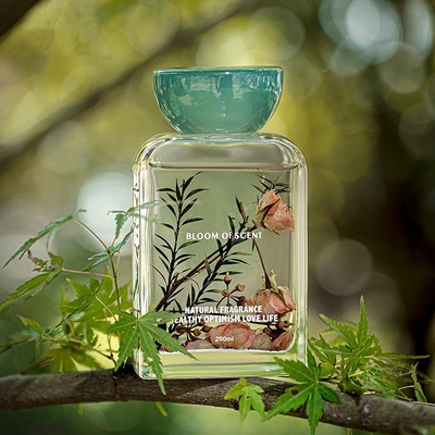 Harz-Deckel des ätherischen Öls 140ml stellte Taschen-neuen Duft Reed Diffuser With Rose Flower ein