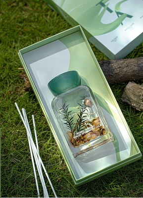 Harz-Deckel des ätherischen Öls 140ml stellte Taschen-neuen Duft Reed Diffuser With Rose Flower ein