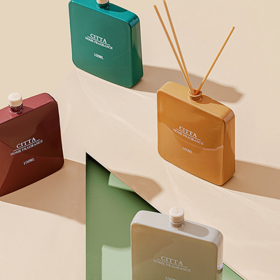 Luft, die Hauptparfüm-Duft-Öl-Stock-Glas Reed Diffuser Black frisch wird
