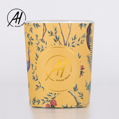 Aufkleber-nordische Art-Fireless Glasgefäß roch Kerzen Reed Diffuser Set With Box