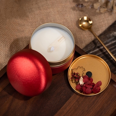 Hochzeits-Werbegeschenk-Trockenblume-Duft Tin Scented Candle Handmade