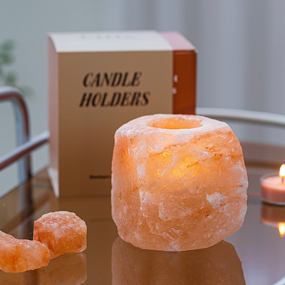 Crystal Stone Ornaments Rock Lamp stellte 4 Tealight die Kerzen-Halter ein