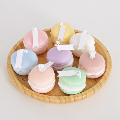 Eigenmarken-Frucht-Aroma-Mini Soy Wax Macaron Handmade-Kerze für Badezimmer