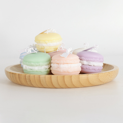 Eigenmarken-Frucht-Aroma-Mini Soy Wax Macaron Handmade-Kerze für Badezimmer