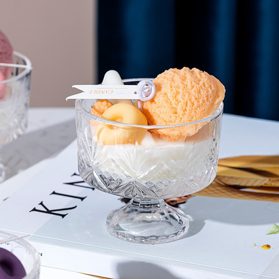 Sojabohnenöl-Wachs-Kerze roch kleine Eiscreme der Eigenmarken-140g roch Kerzen im Kasten