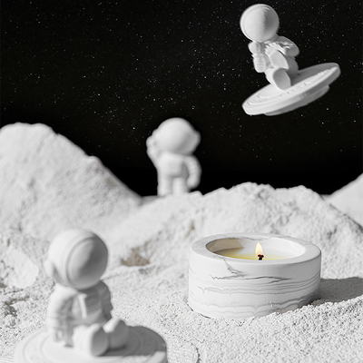 Vergipsen Sie Raum-Astronauten Velas Healing Crystal Aromatherapy Scented Candle