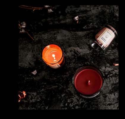 Aromatherapie nordisches Ins-Duft-duftendes Sojabohnenöl-Wachs-klare Glas-Kerzen mit Geschenkbox