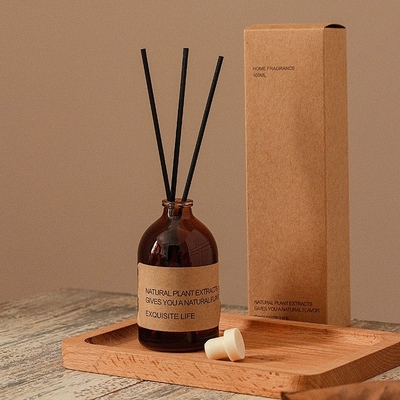 Aromatherapie-Glas- Flasche Brown parfümieren 100ml Luxus-Reed Diffuser